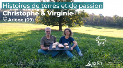 Christophe et Virginie producteurs de fromages de chèvre en Ariège (09)
